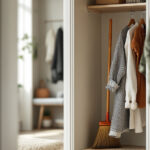 Držák na koště a mop do úklidové skříně: výběr a montáž
